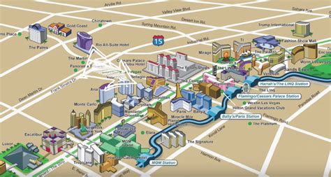 Map Of Lv Strip Hotels