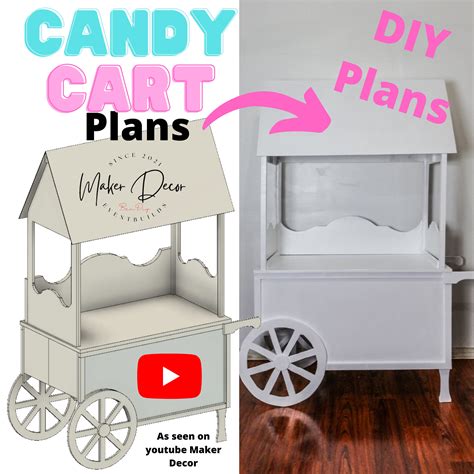 Candy Cart Traditional Style Foldable Plans With Etsy Canada