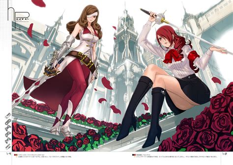 Beatrix And Kirijou Mitsuru Final Fantasy Final Fantasy Ix Persona And Persona 3 Drawn By