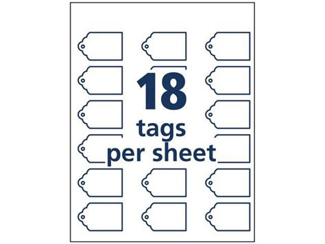 Avery Printable Tags With Strings Scallop Edge 2 X 125 180 Tags