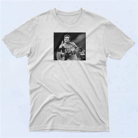 Johnny Cash Middle Finger T Shirt