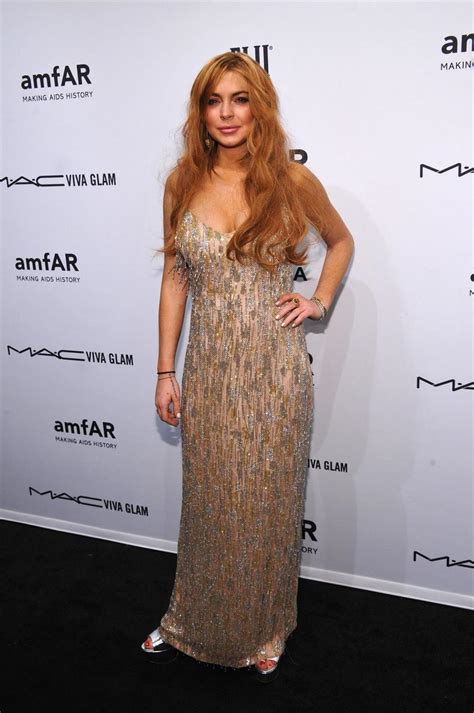 Lindsay Lohan Amfar New York Gala To Kick Off Fall 2013