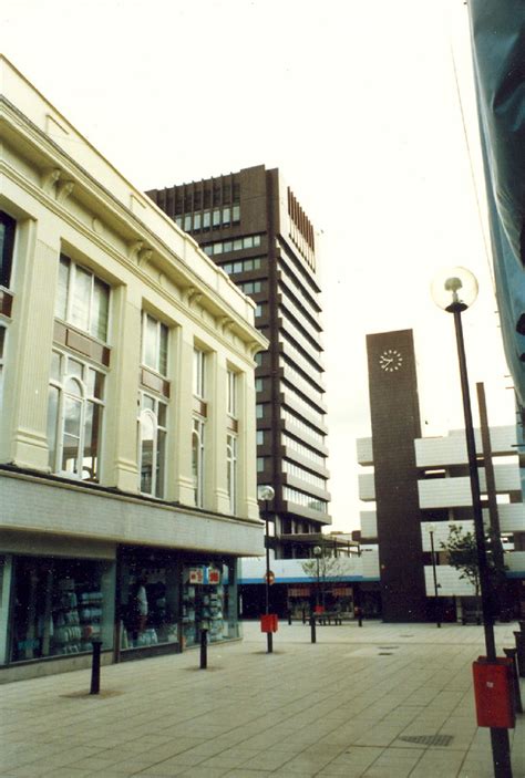 Blackburn Town Centre 1987 The Clean Lines Of The Sixtie Flickr