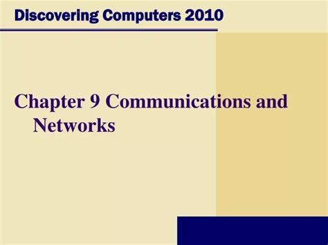 Ppt Discovering Computers 2010 Powerpoint Presentation Free Download