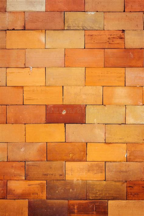 Brown Tile Wall Texture Background Stock Photo Image Of Orange Clay