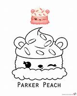 Num Coloring Noms Peach Parker Printable Sheet Cute Ice Cream Series Template Bettercoloring sketch template