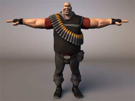 Team Fortress Heavy Color By Upsiloneexe On Deviantart