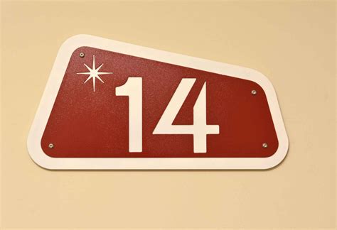 Mid Century Modern House Numbers Sign Magical Meaningful Items You