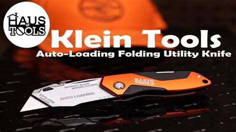 Klein Tools 44130 Auto Loading Folding Utility Knife Youtube