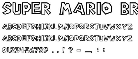 We have a huge selection of free fonts for your personal and commercial projects. Super Mario Bros. Font : Fancy Cartoon : pickafont.com