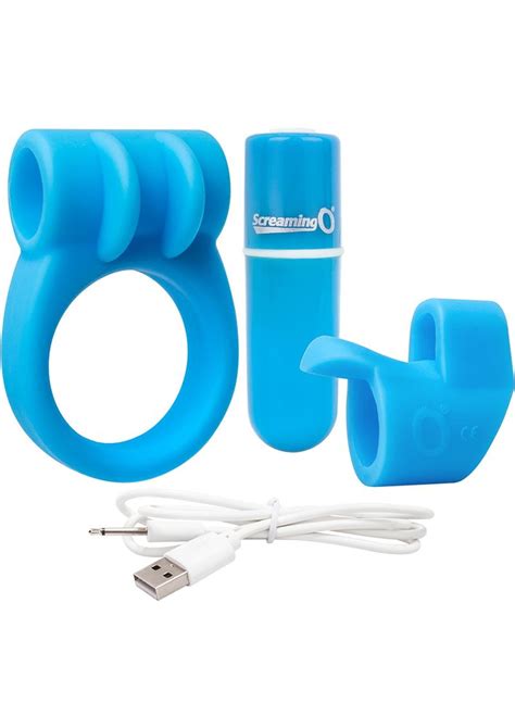 Charged Combo Usb Rechargeable Silicone Kit 1 Waterproof Blue Shop Velvet Box Online