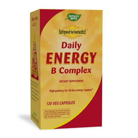 nature s way fatigued to fantastic ™ daily energy b complex 120 vcaps