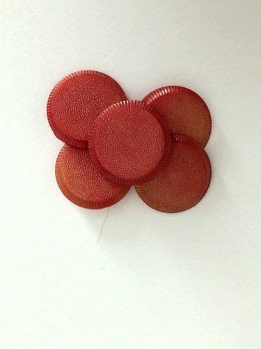 Vintage Buttons Rosy Burnt Orange And Yellow Pearly Color Etsy