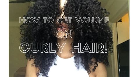 Their hair has a tendency to be dry and prone to breakage. HOW TO GET VOLUME ON CURLY HAIR| Cherrycurls - YouTube
