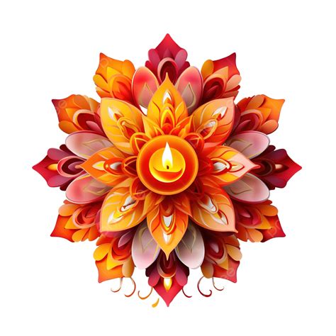 รูปภาพประกอบเวกเตอร์เทศกาล Diwali Diya ในการออกแบบการตกแต่งดอกไม้ Png