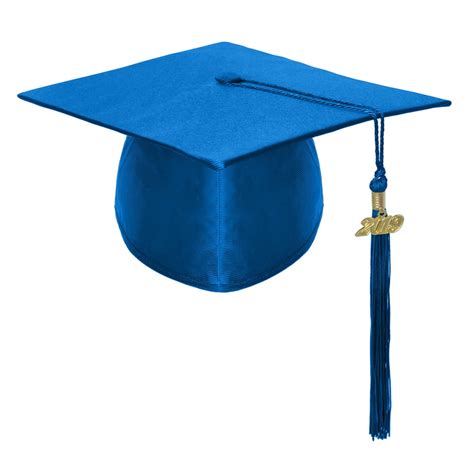 Toptie Adult Blue Graduation Cap With Tassel 2020 For High School