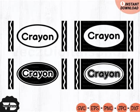 Crayon Wrapper Svg Crayon Wrap Svg Crayon Teacher Svg Etsy México