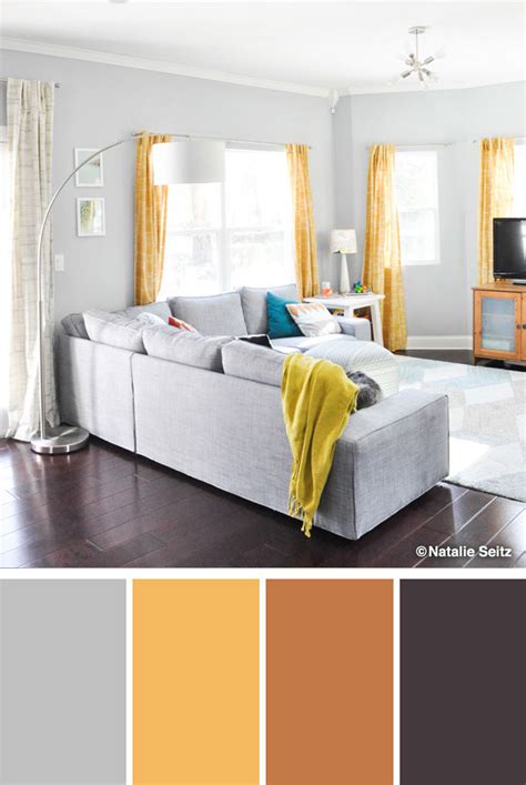 Colors That Go With Grey Walls Living Room