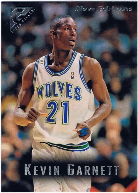 This wasn't da kid timberwolves fans remember. Garnett, Kevin 1995-96 Topps Gallery Rookie | RK Sports Promotions
