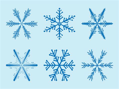 Snowflakes Vectors Vector Art And Graphics