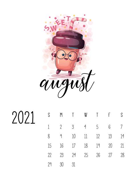 Download August 2021 Calendar Wallpaper