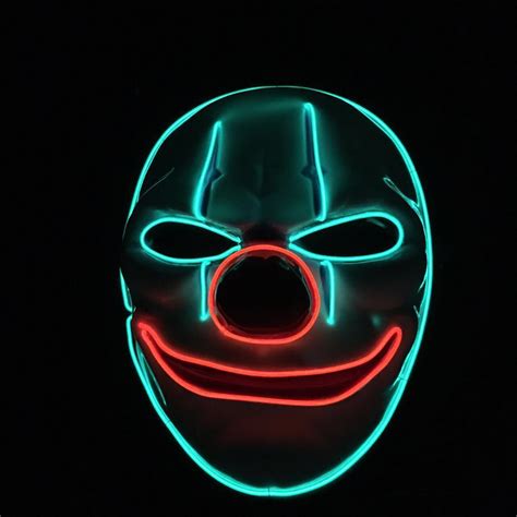 Coolcustom Glow In The Dark Maskneon Glow Mask With