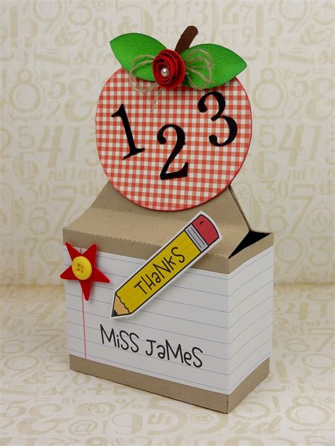 Teacher Appreciation Apple Treat Box - Pazzles Craft Room