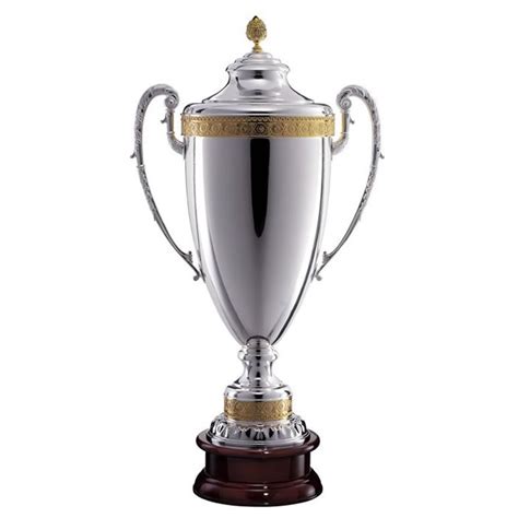 32in Large Silver Trophy Cup With Gold Fittings Awards Trophies Supplier
