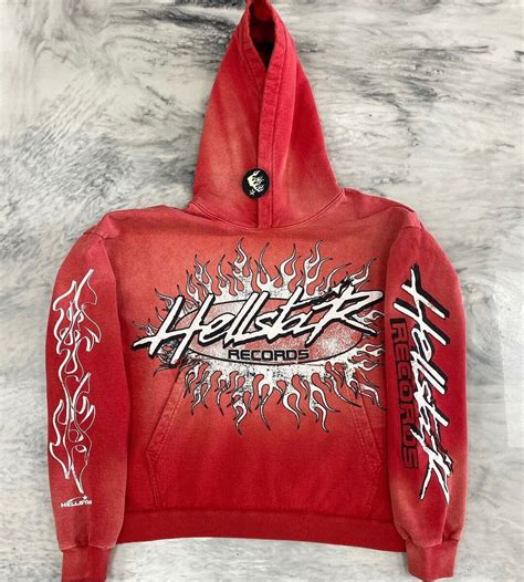 Hellstar Red Vintage Hoodie Opium Y2k Mens Clothing Etsy