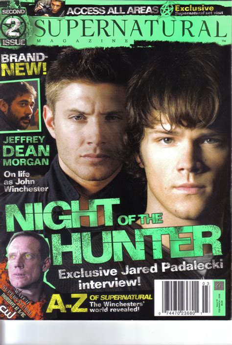 Supernatural Magazine 2 Cover Supernatural Male Magazine Magazine