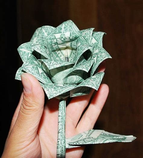 Easy Origami Money Flower With One Bill