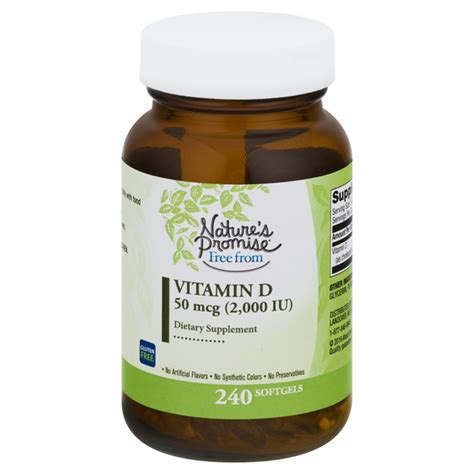 Save On Natures Promise Vitamin D3 2000 Iu Dietary Supplement Softgels