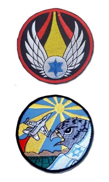 Israeli Air Force Ramon Airbase F16 Customs Uniform Arm And Chest Patches