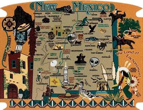 State Map New Mexico The Cats Meow Village