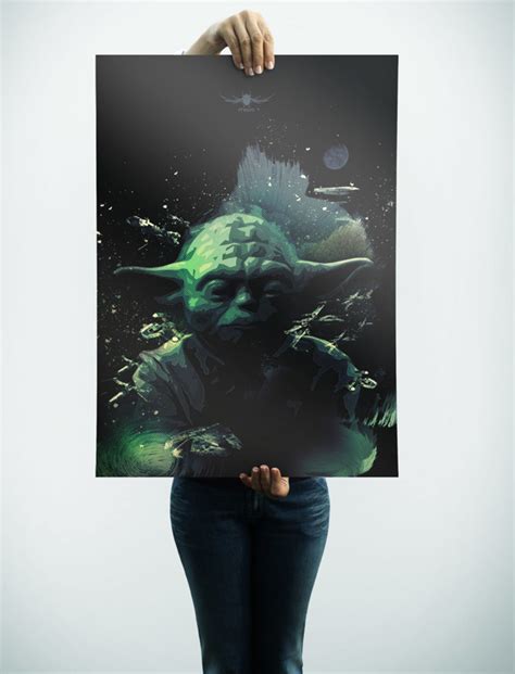 Tiefighters — Star Wars Yoda Poster Created By Nuno Miguel De