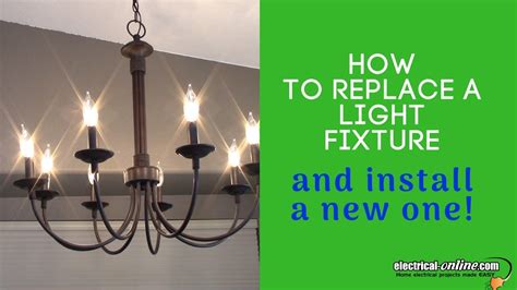 Replace And Install A New Light Fixture Youtube
