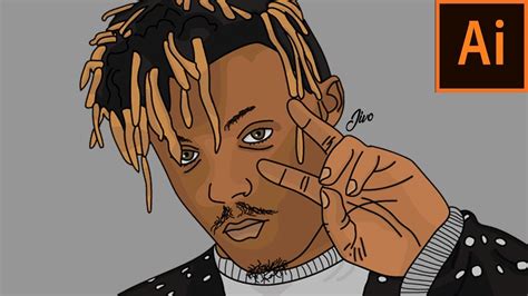 Juice Wrld Speed Digital Art Adobe Illustrator Time Lapse Youtube