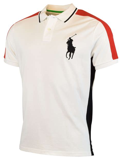 Polo Ralph Lauren Mens Custom Slim Fit Big Pony Polo Shirt Ebay