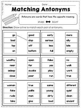 Here are some of the most useful synonyms words for ielts. Synonym and Antonym Practice Sheets L.2 by Tiny Teaching ...