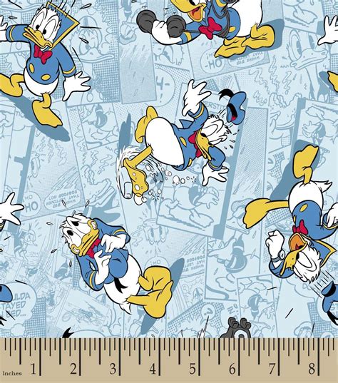 Disney Donald Duck Print Fabric Joann Jo Ann Disney Fabric
