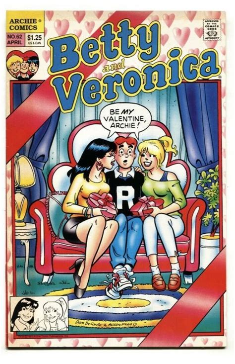 betty and veronica 62 valentine s day cover 1993 archie comics comic books modern age