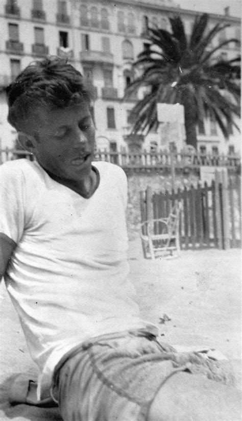The news left her numb. A young John F. Kennedy on the beach - July 31, 1937 | JFK ...