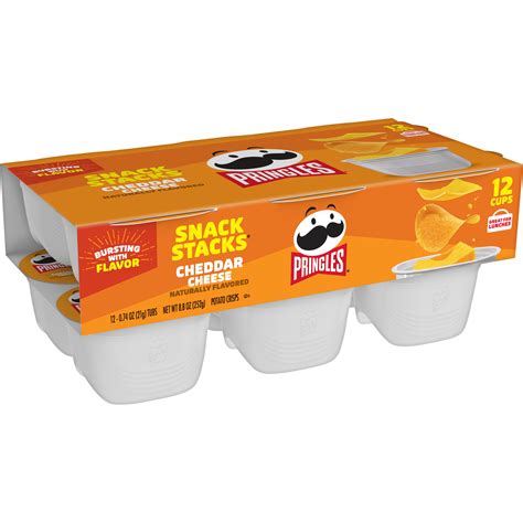 Pringles Snack Stacks Cheddar Cheese Crisps Smartlabel
