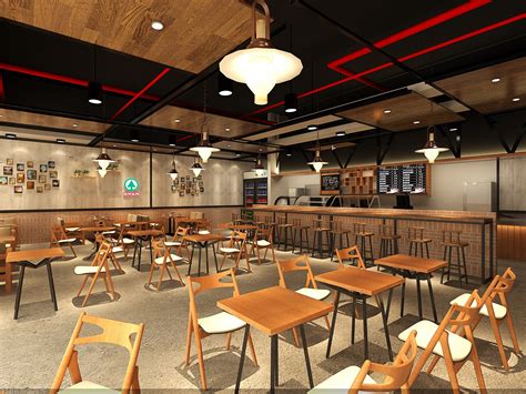 Modern Coffee Shop Design Retail Cafe Interior Furniture Decoration Design