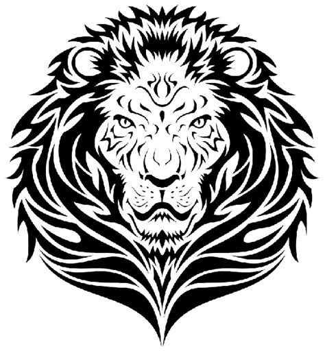 Tribal Lion Face Tattoo Designpng 552×600 Tribal Lion Tribal Lion