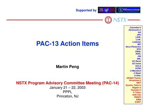 Ppt Pac 13 Action Items Powerpoint Presentation Free Download Id