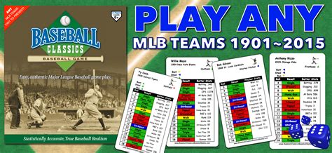 Baseball Classics Baseball Board Games Baseball Classics Baseball Board Games Play Any Mlb