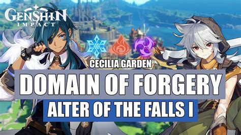 Aeons ago, the elder elemental gods granted civilization to the human race, but the world soon splintered as corruption and greed grew without check. Genshin Impact - Cecilia Garden / Domain of Forgery: Alter of the Falls I / PC Gameplay - YouTube