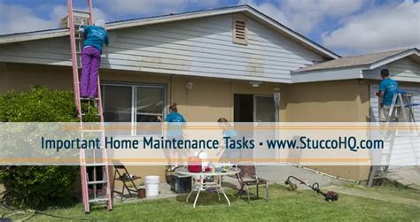 6 Home Maintenance Tasks You Have To Do Stuccohq