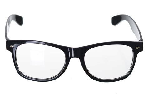 Black Frame Nerd Glasses Adult S Geek Glasses Costume Accessory